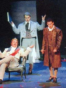 Image: Corbelli, Regazzo and Fl�rez, Cenerentola Paris 2002. Photo: Op�ra International February 2003